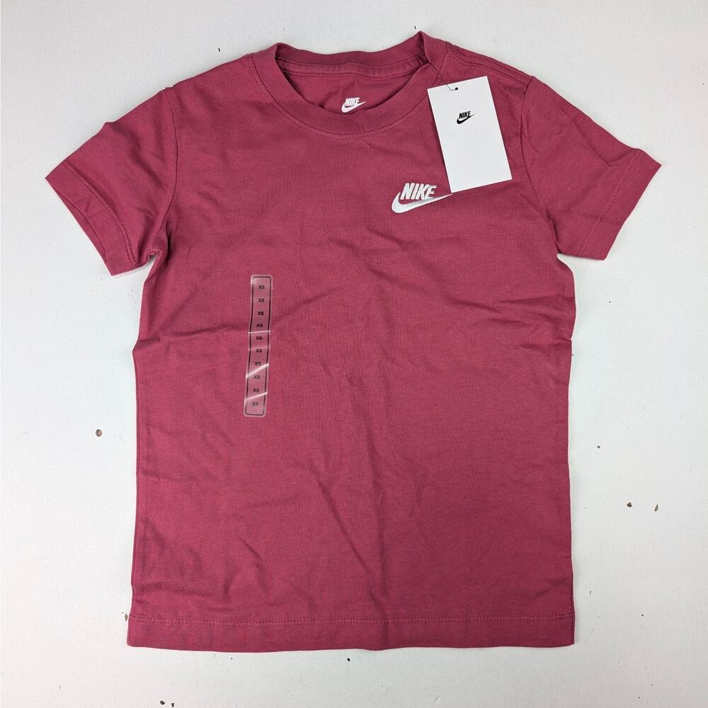Nike Girls XL Embroidered Logo Tee - Sweet Beet